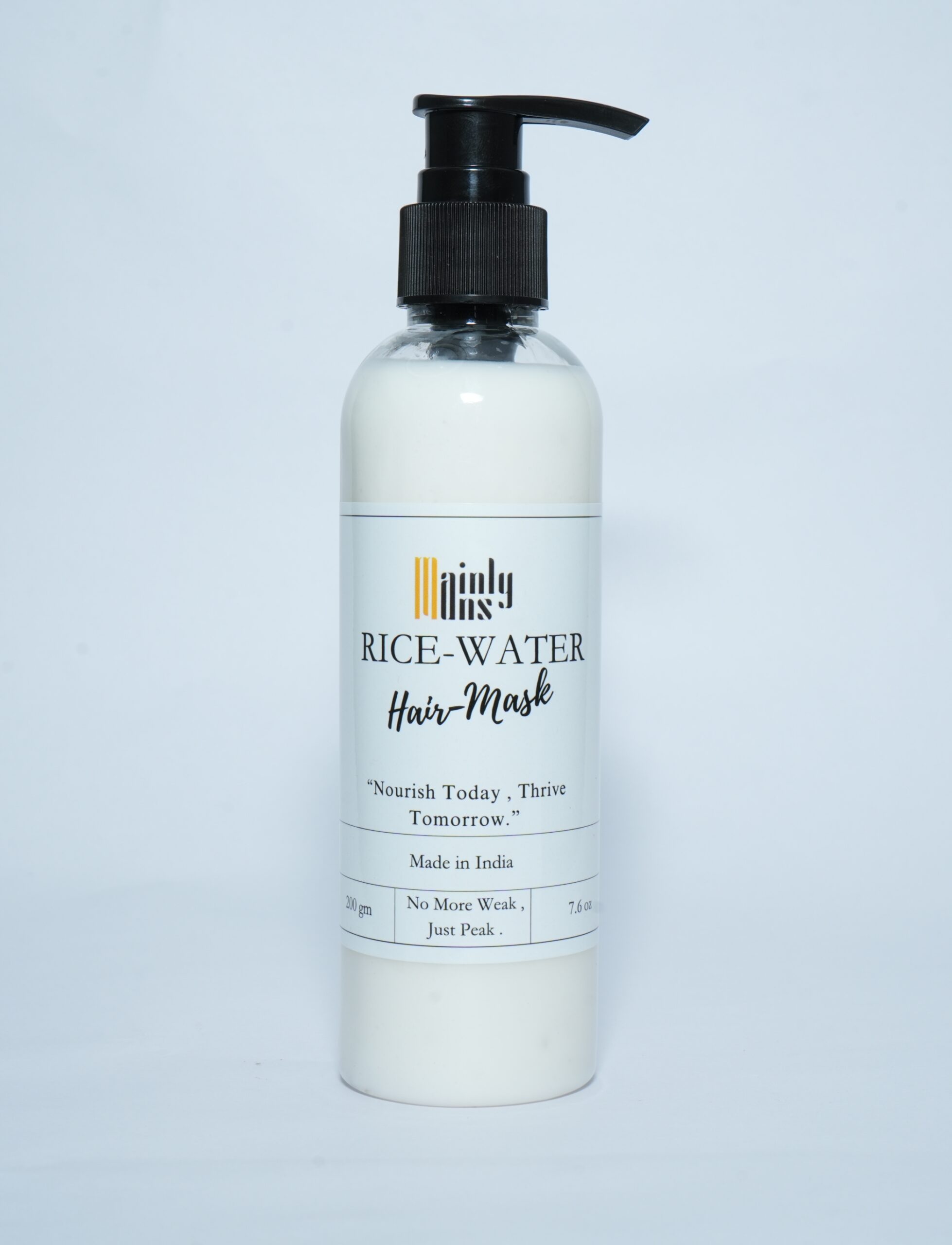 Rice water hair mask