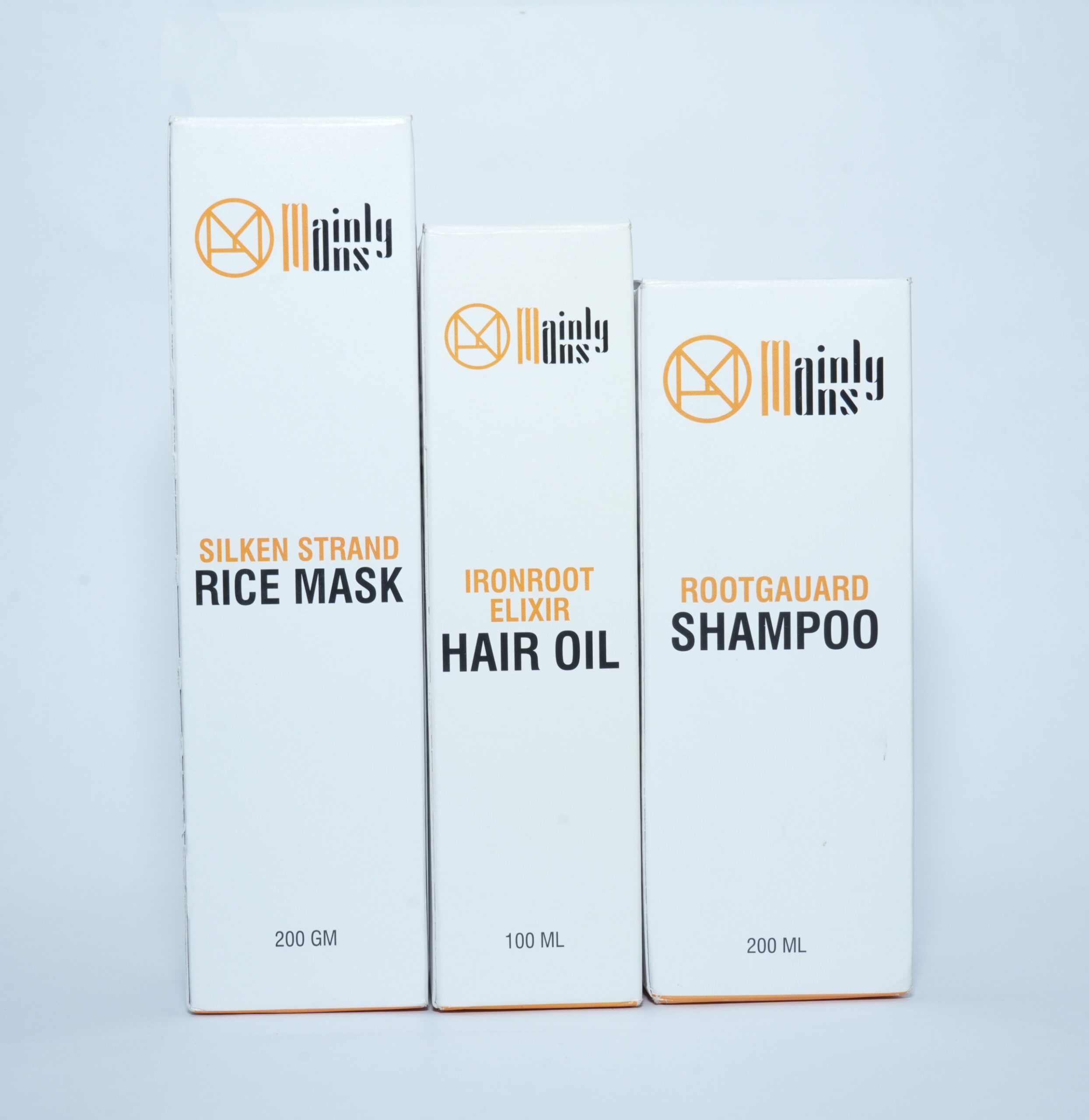 Combo: Iron Root Elixir Hair Oil + Root Guard Shampoo + Silken Strand Rice Mask - Image 2